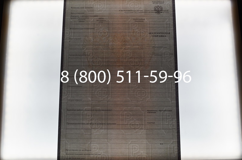 Купить Академическая справка образца 2010-2011 год для колледжа в Челябинске