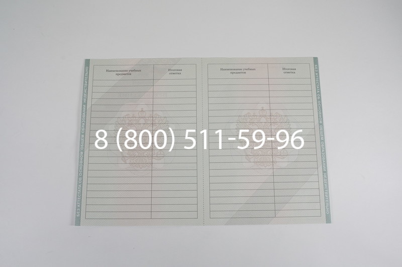 Аттестат за 9 класс 2011-2013 годов в Челябинске