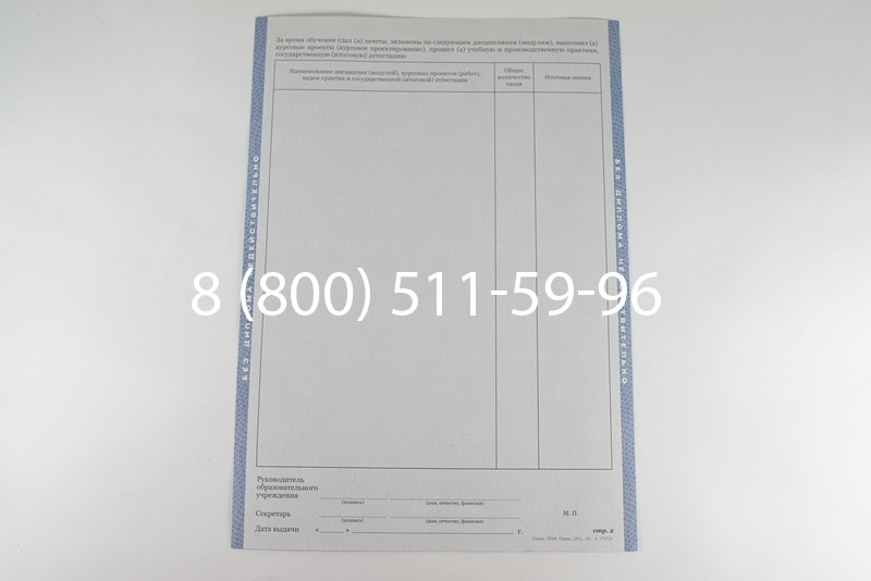 Диплом о среднем образовании 2011-2013 годов в Челябинске