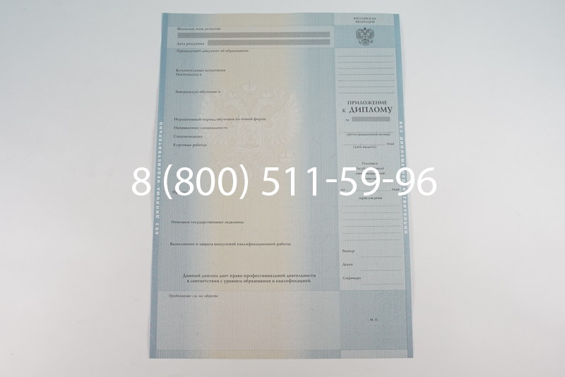 Диплом о высшем образовании 2012-2013 годов в Челябинске