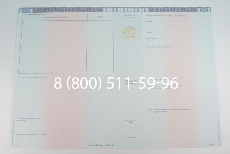 Диплом специалиста 2014-2026 года в Челябинске