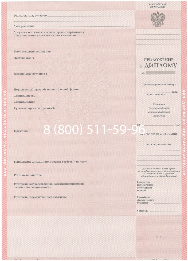 Купить Диплом техникума 2003-2006 годов в Челябинске