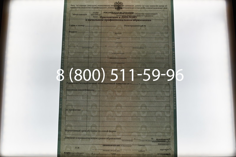 Заказать Диплом училища 2010 год в Челябинске