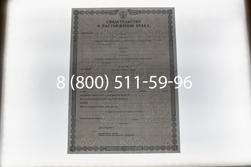 Купить Свидетельство о разводе в Челябинске